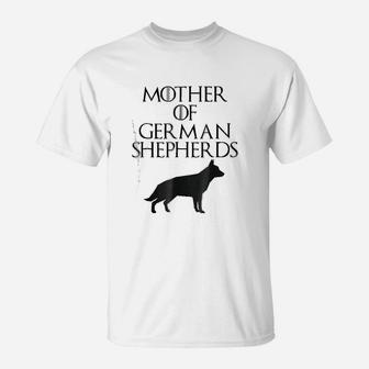 Cute Unique Black Mother Of German Shepherds T-Shirt - Seseable
