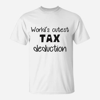 Cutest Tax Deduction Accountant Husband Funny Cute T-Shirt - Seseable