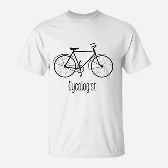 Cycologist Funny Psychology Biking Cyclist T-Shirt - Seseable