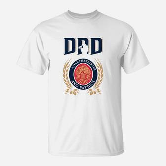 Dad A Fine Firefighter And Patriot Father s Day Shirt T-Shirt - Seseable