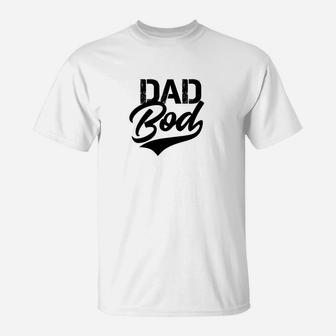 Dad Bod Tough 80s Sports Swoosh Font Premium T-Shirt - Seseable
