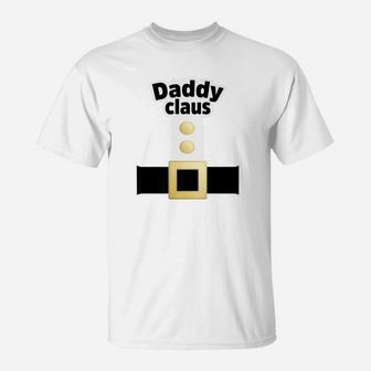 Daddy Santa Claus Suit Funny Christmas Family T-Shirt - Seseable