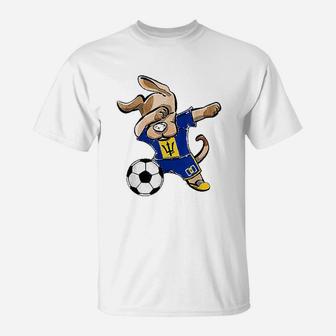 Dog Dabbing Soccers T-Shirt - Seseable