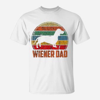Dog Dad Funny Dachshund Gift Cute Weiner Dog T-Shirt - Seseable