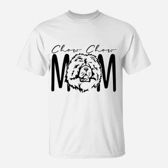 Dog Mom Chow Chow T-Shirt - Seseable
