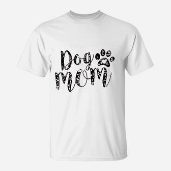 Dog Mom Funny Puppy Paws T-Shirt - Seseable