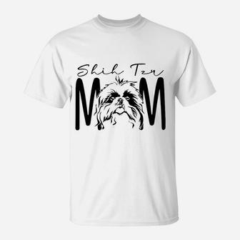 Dog Mom Shih Tzu T-Shirt - Seseable