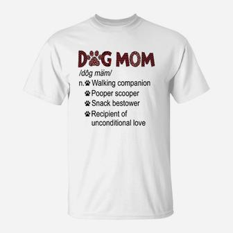 Dog Mom With Definition T-Shirt - Seseable