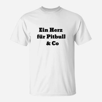 Ein Herz Für Pitbull Und Co T-Shirt - Seseable