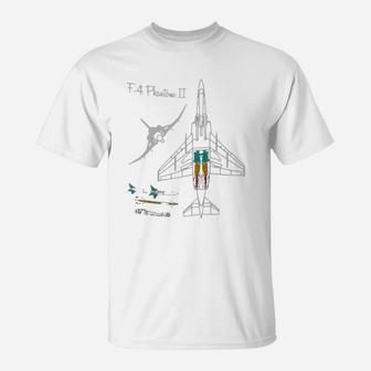 F4 Phantom Ii Necklace High Quality Graphic Done On Cad By Air Force Veteran T-Shirt - Seseable