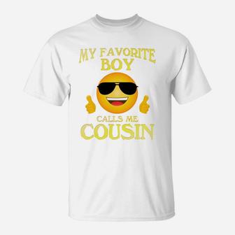 Family Matching My Favorite Boy Calls Me Cousin T-Shirt - Seseable