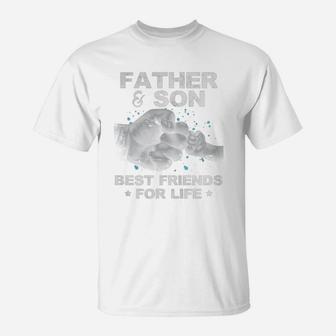 Father Son Best Friends For Life Fist Bump Matching T-Shirt - Seseable
