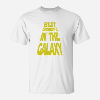 Fathers Day Shirt Best Grandpa In The Galaxy T-Shirt - Seseable