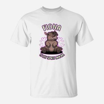 Fiona The Hippo Spirit Animal T-Shirt - Seseable
