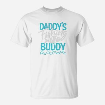 Fishing Dad Clothing Daddys Fishing Buddy Gift Apparel Premium T-Shirt - Seseable