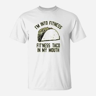 Fitness Taco Funny Gym Cool Humor Graphic Muscle T-Shirt - Seseable