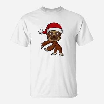 Floss Like A Boss Sloth Merry Christmas T-Shirt