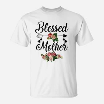 Flower Blessed Mother T-Shirt - Seseable