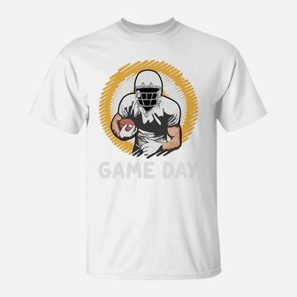 Football Player Game Day Sport Gift For Football Lovers T-Shirt - Seseable