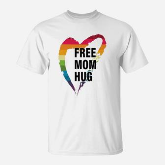 Free Mom Hug Gay Pride T-Shirt - Seseable