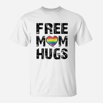 Free Mom Hugs Cute Lgbt Pride Gay T-Shirt - Seseable