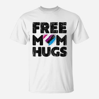 Free Mom Hugs Free Mom Hugs Genderfluid Pride Lgbtqia T-Shirt - Seseable