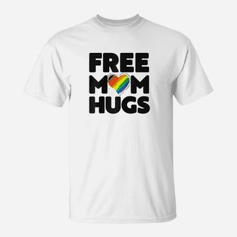 Free Mom Hugs Free Mom Hugs Inclusive Pride Lgbtqia T-Shirt - Seseable