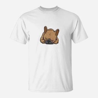 French Bulldog Cute Sleeping Dog For Men Women T-Shirt - Seseable
