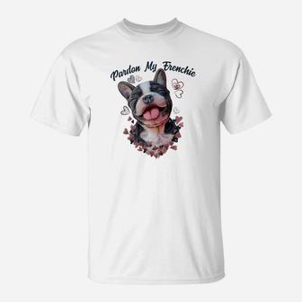 French Bulldog Gifts Pardon My Frenchie T-Shirt - Seseable