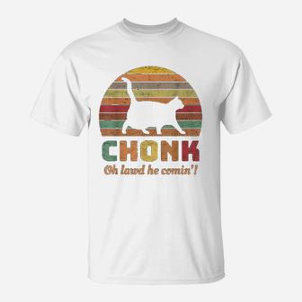 Funny Chonk Scale Cat Meme T-Shirt - Seseable