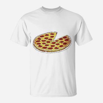Funny Dads Pizza Pie And Slice Dad T-Shirt - Seseable