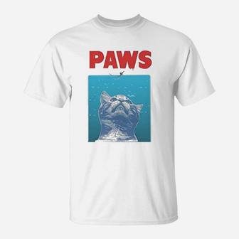 Funny Paws Funny Cat For Cat Lovers T-Shirt | Seseable UK