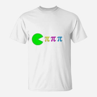 Funny Pi Day Math Science Ate Pi Symbol Color T-Shirt - Seseable
