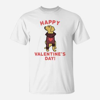 Funny Valentines Day For Kids Dog Valentine T-Shirt - Seseable