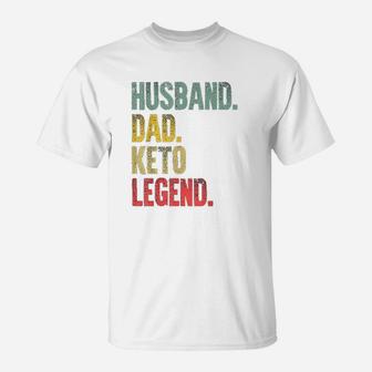 Funny Vintage Giftt Husband Dad Keto Legend Retro T-Shirt - Seseable