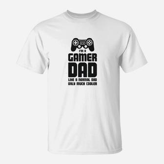 Gamer Dad Funny Gift For Fathers Cool Dads Gaming T-Shirt - Seseable