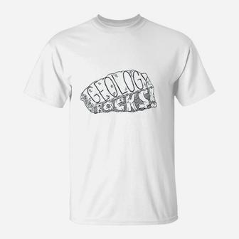 Geology Rocks Funny Science Pun Geologist Cool T-Shirt - Seseable