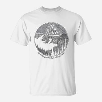 Get Lost In Nature Cool Outdoor Adventure T-Shirt - Seseable
