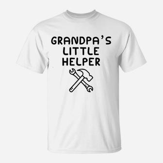 Grandpas Little Helper I Love My Grandfather He Is My Bbf T-Shirt