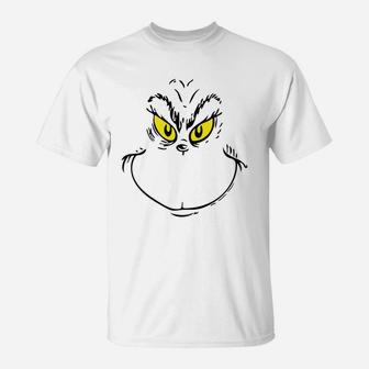 Grinch Face Grinch Christmas T-Shirt - Seseable