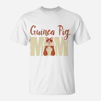 Guinea Pig Mom Pet Animal Mother Mommy Distressed T-Shirt - Seseable