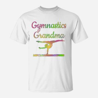 Gymnastics Grandma Gymnast Grandmother T-Shirt - Seseable