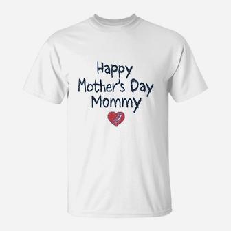 Happy Mothers Day Mommy Gift From Son Daughter For Mom Kids T-Shirt - Seseable