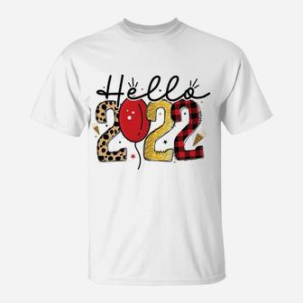 Happy New Year Gift Hello 2022 Amazing New Year Eve T-Shirt - Seseable
