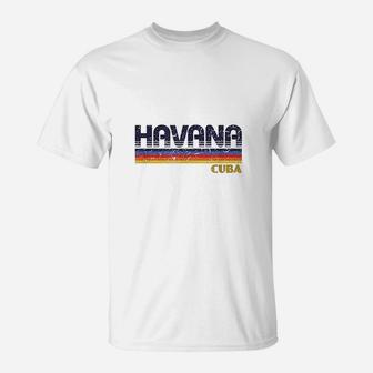 Havana Cuba Retro Vintage City T-Shirt | Seseable CA