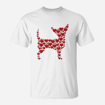 Heart Dog Lover Gifts Chihuahua Puppy T-Shirt - Seseable