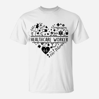 Heart Nurse Life Healthcare Worker T-Shirt - Seseable
