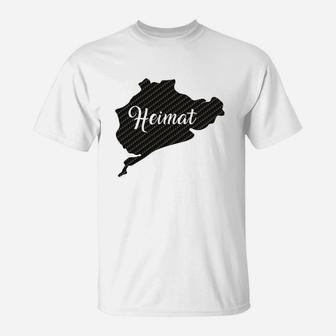 Heimatliebe Österreich Landkarte T-Shirt, Österreichische Fahnen Design - Seseable