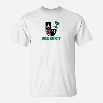 Herren T-Shirt #BUERXIT Motiv, Grafikdesign Trend-Shirt - Seseable