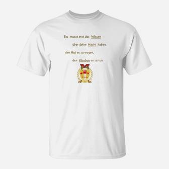 Herren T-Shirt Hühner-Motiv mit Motivationsspruch - Seseable